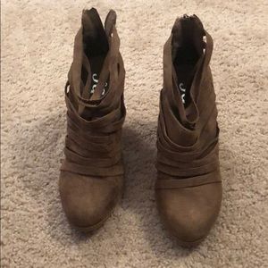 JG Strapped Booties slide on